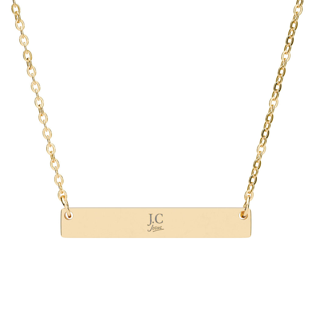 JC Signature Bar Necklace