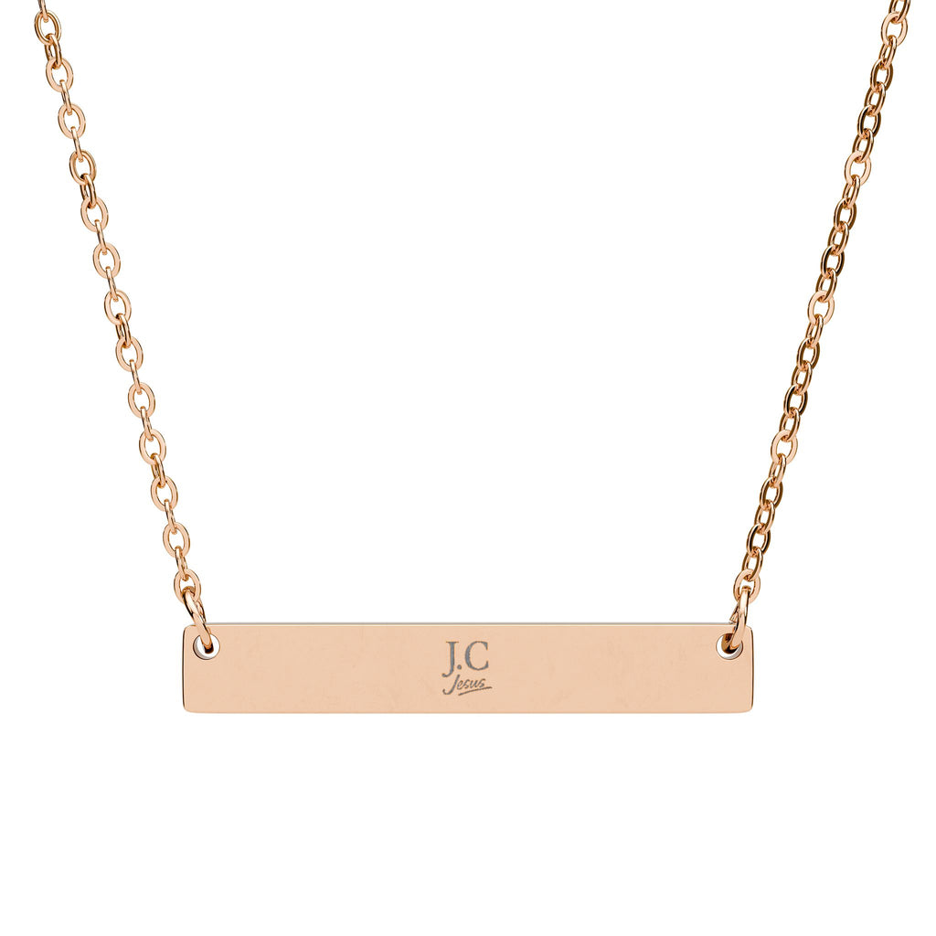 JC Signature Bar Necklace