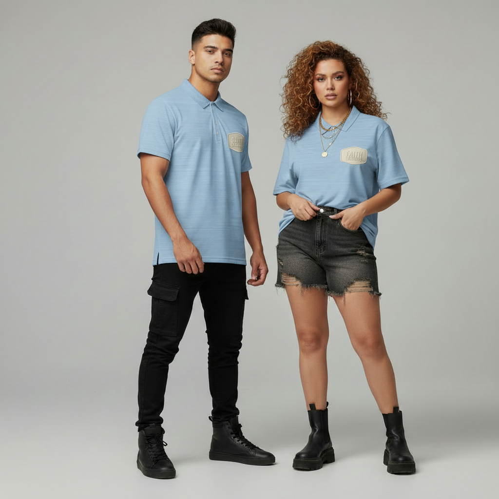 Faith Certified Turquoise Signature Polo