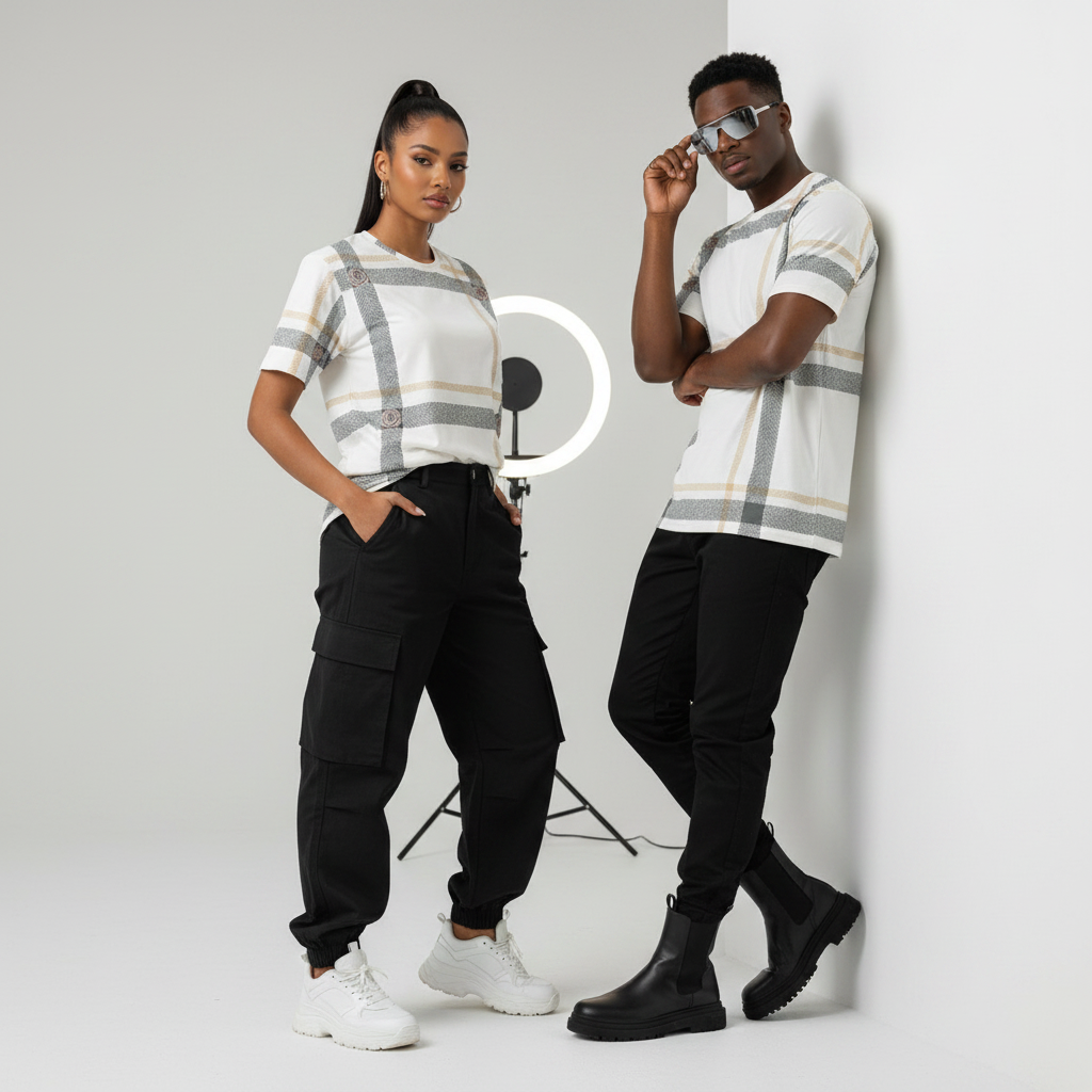 Paths of Faith Plaid - Cream